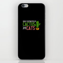 Catcus Cactus Cat Succulent Plant Kitten Flower iPhone Skin