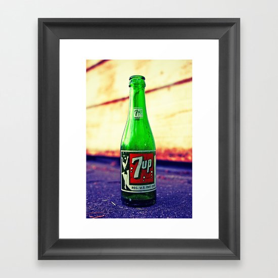 7up nostalgia Framed Art Print