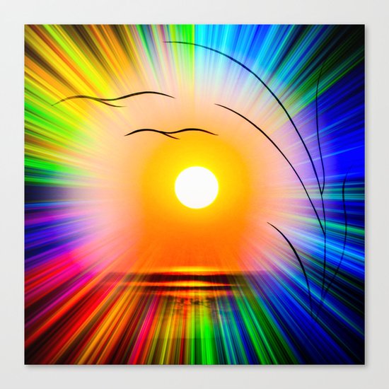 Sunset abstract Canvas Print