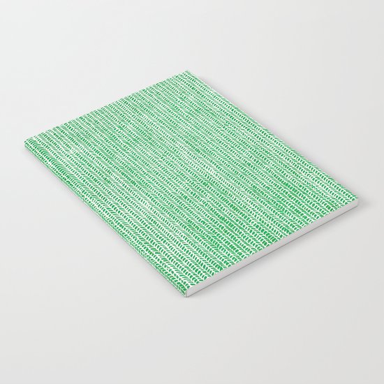 Stockinette Green Notebook