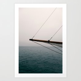 Sea and Ship Abstract Minimalist Photography Art Print
