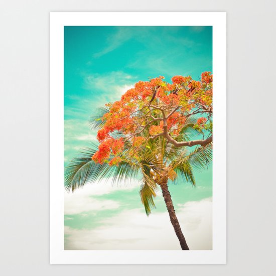 Summery Trees in Hawaii Art Print