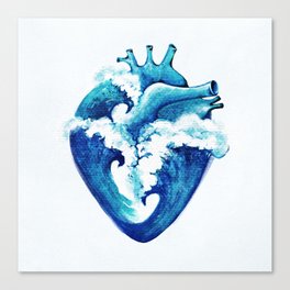 Left my Heart in the Ocean Canvas Print