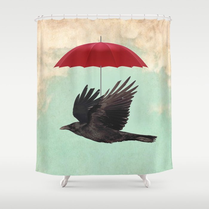 Raven Cover Shower Curtain By Vincepezzaniti Society6