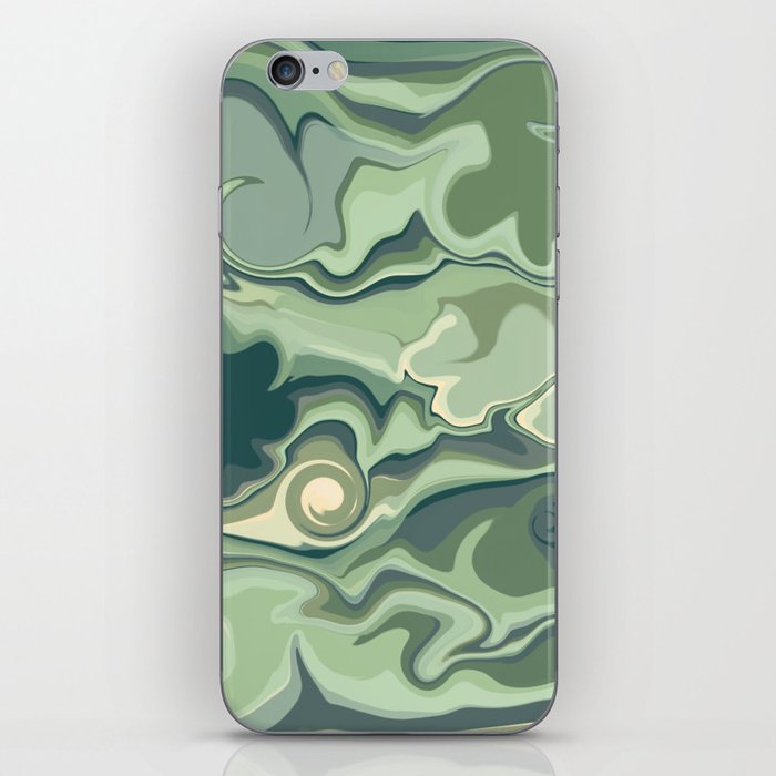 Green Warped iPhone Skin