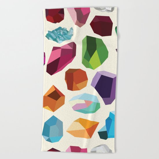 Gemstones Beach Towel