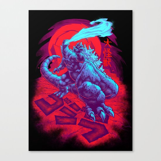 DAIKAIJU KING GOJIRA Canvas Print