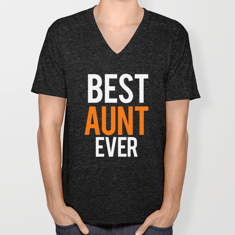 Best Auntie Ever VNeck Shirt  Aunt Announcement  Auntie VNeck Shirt  New Aunt V-Neck Tee  Auntie Gift  Unisex Men Women