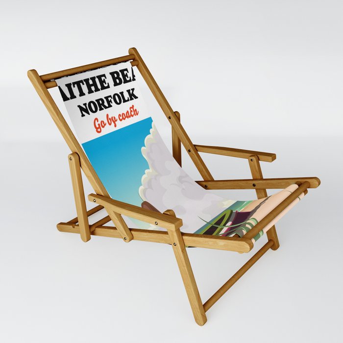 Burnham Overy Staithe Beach Norfolk travel poster. Sling Chair