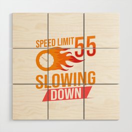 Speed Limit Sign Race Car Racer Street Racing Wood Wall Art