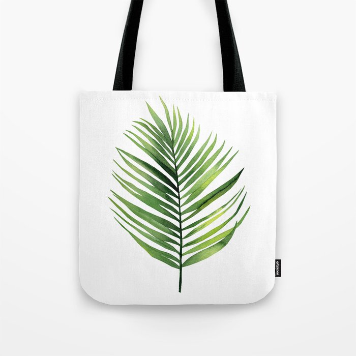 palm leaf tote bag