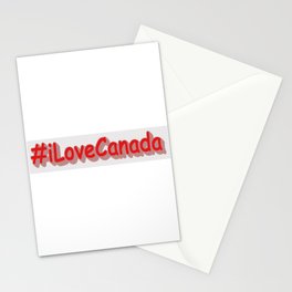  "#iLoveCanada" Cute Design. Buy Now Stationery Card
