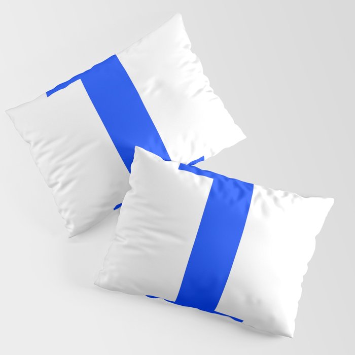 Number 1 (Blue & White) Pillow Sham