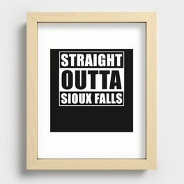 Straight Outta Sioux Falls Recessed Framed Print