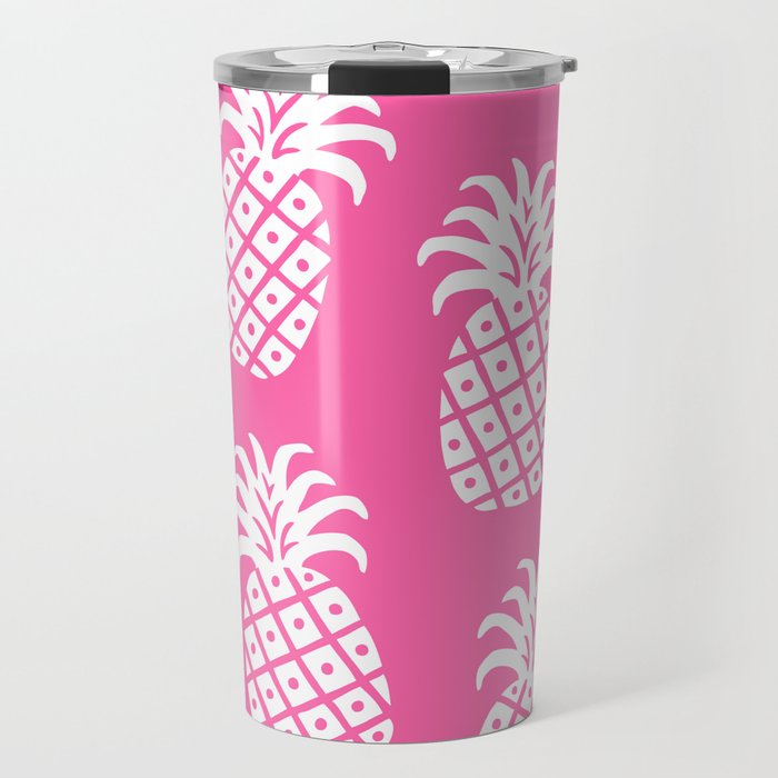 Pineapple Twist 331 Hot Pink Travel Mug
