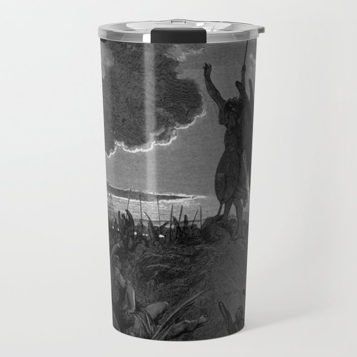 Satan talks to the council of Hell Gustave Dore Travel Mug