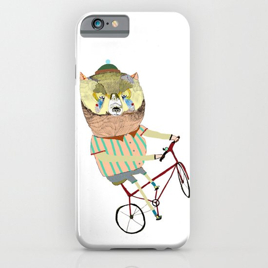 Biking, bike, bikes, biker, bear, iPhone & iPod Case