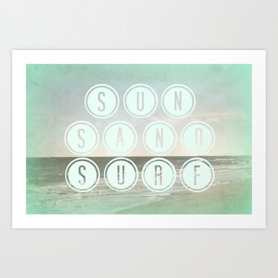Sun, Sand, Surf II Art Print