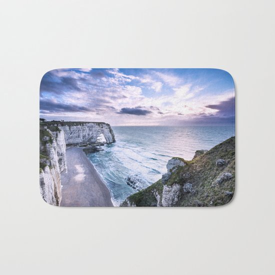 Natural Rock Arch - ocean, coastal cliffs, waves, clouds, Bath Mat