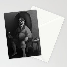 Portrait of a Plumber Stationery Cards