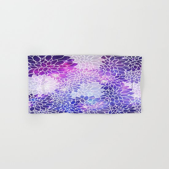 Space Dahlias Hand & Bath Towel