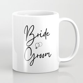 Bride and Groom letters Mug