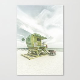 MIAMI BEACH Vintage Florida Flair Canvas Print