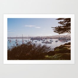Monterey Bay California | 35mm Film Photography | Boats on the Coast Art Print