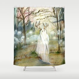 Willow Whisp Ghost Shower Curtain