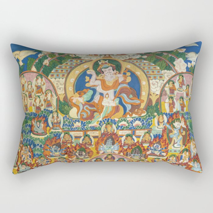 Guru Rinpoche Thangka Padmasambhava Rectangular Pillow
