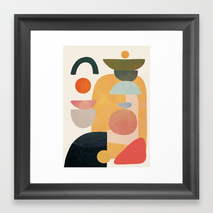 Modern Abstract Art 70 Framed Art Print By Cityart7 Society6