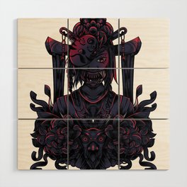 geisha ronin samurai Wood Wall Art