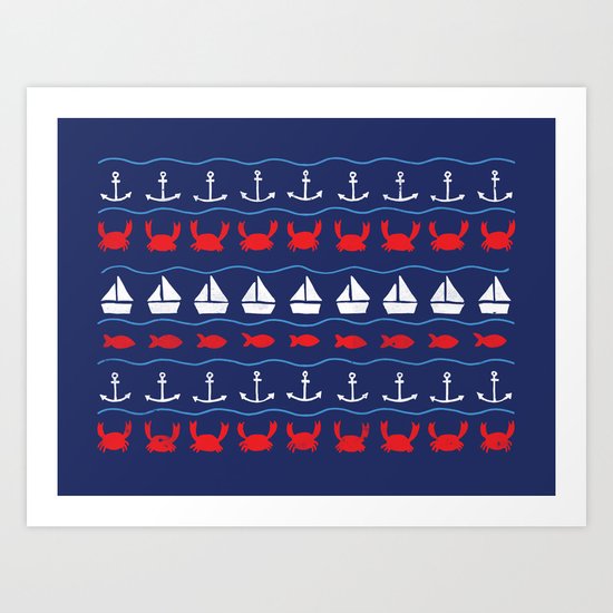 Summer Pattern Art Print