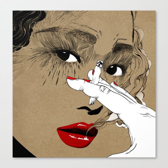 Smoking Canvas Print