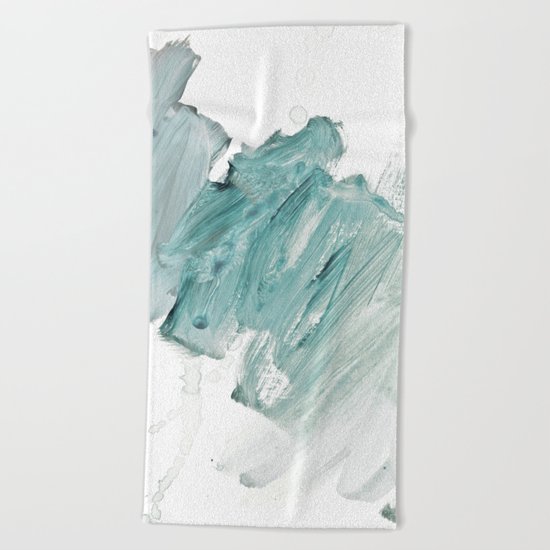 brushstrokes 11 aquamarine Beach Towel