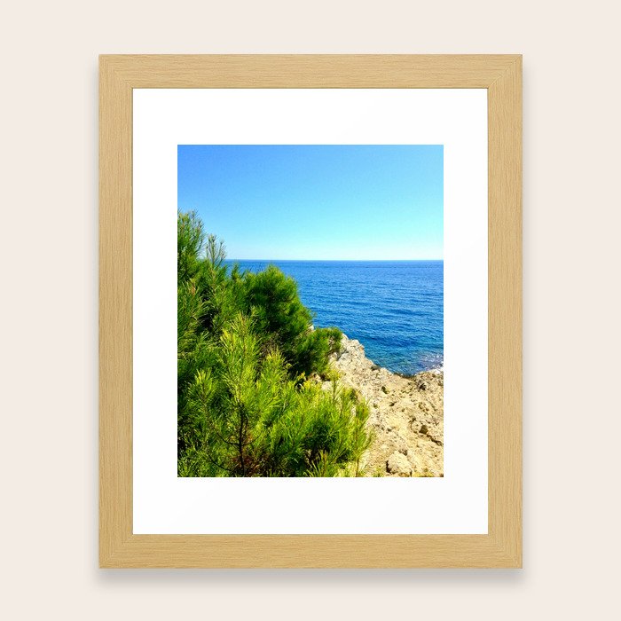 Cap Ferrat Seaside Framed Art Print By Experiencethefrenchriviera Cap Ferrat Seaside Framed Art Print