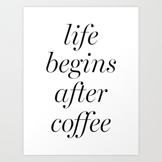 Coffee Art Print