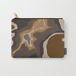 Moody Brown Swirl Carry-All Pouch