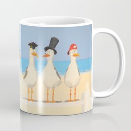 Seagulls with Hats Coffee Mug