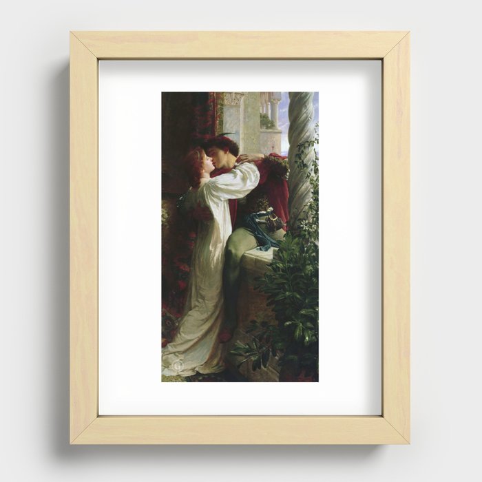 Romeo and Juliet by Sir Frank Bernard Dicksee ,Romeo and Juliet Leonardo shakespeare Recessed Framed Print