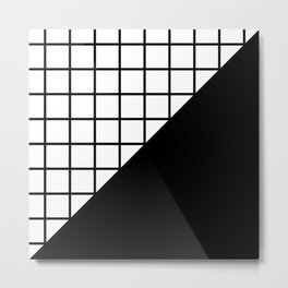 EIGHTIES PATTERN (BLACK-WHITE) Metal Print | Eightiespattern, Grid, Grids, Buyart, 80Spatterns, Modern, Bohemian, Boho, Simplicity, 80Spattern 