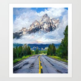 The Grand Teton National Park  Art Print