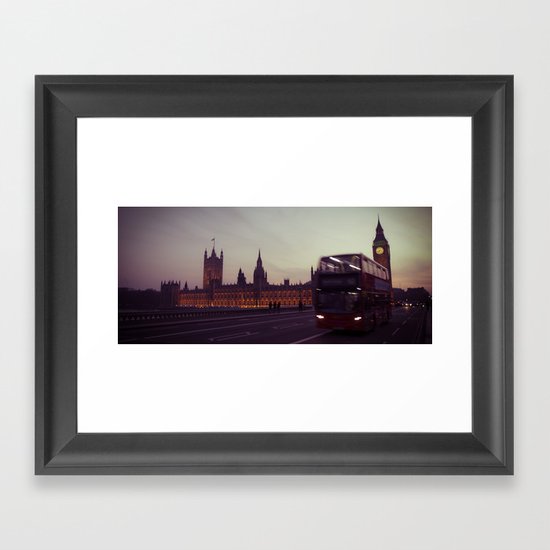 Big Ben at dusk, London | cinematic Framed Art Print
