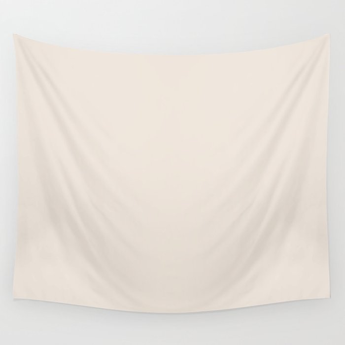 Linen Off White Solid Color Pairs PPG Sweet Gardenia PPG1068-1 - All One Single Shade Hue Colour Wall Tapestry