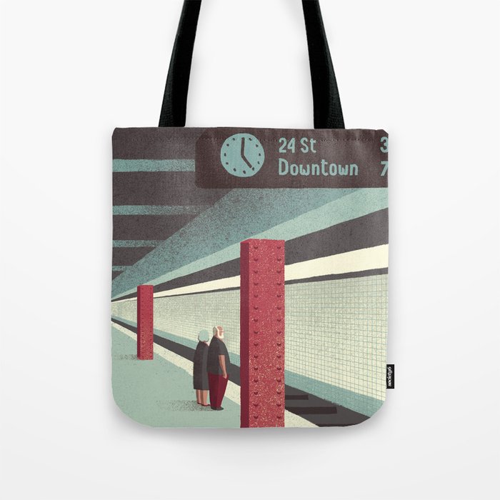 Day Trippers #3 - Waiting Tote Bag