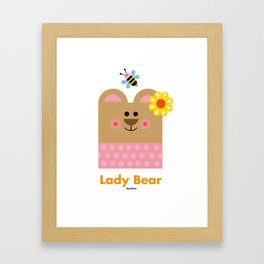 Lady Bear Framed Art Print