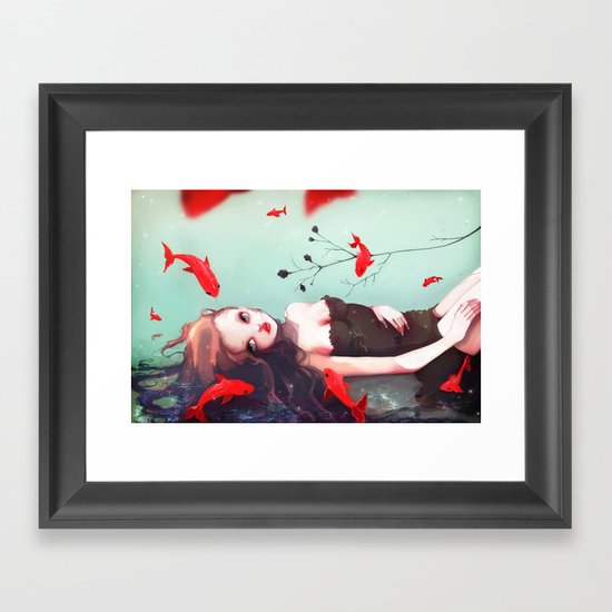 L'attente Framed Art Print
