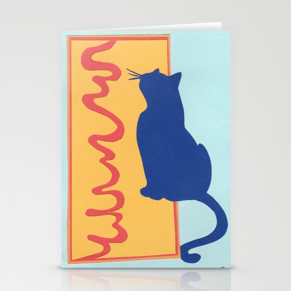Blue Cat Wonders Stationery Cards