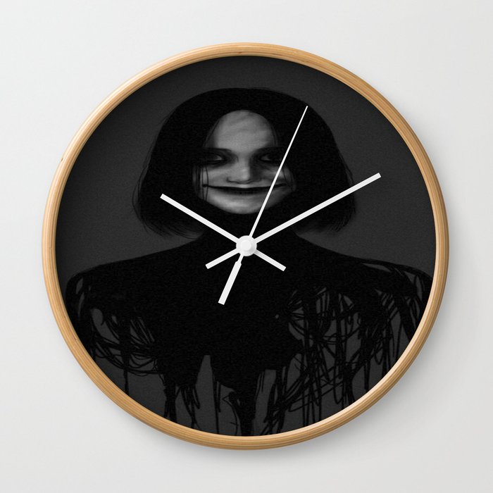 horror scary art for Psychological lovers women and men Wall Clock