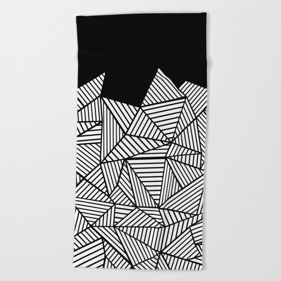 Abstraction Mountain Beach Towel